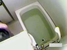 Slim Asian Caught On Bath Hidden Camera Farting In The Tub