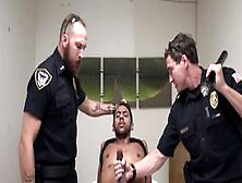 Massage Room Never Felt So Good With His Big Black Cock Inside This Horny Officers Mouth