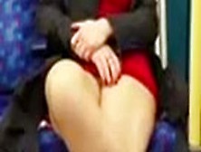 Milf With Nice Thighs Showing Herself In Train