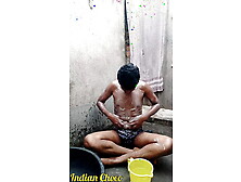 Indian Horny Bottom Gay Bathing Nude In Public And Showing His Big Cock