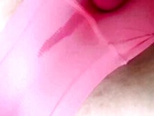 Great Squirting Orgasms Soaking Teenagers Pink Underwear While Vibrating Clitoris!