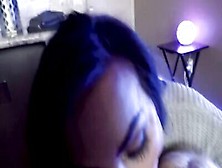 Mommy Is Giving A Blowjob To Her Stepson Together With A Teen Stepdaughter