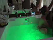 Russian Mature Blonde Fucked In Jacuzzi By Young Guy