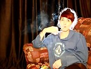 Cute Teen Smoking All Whites