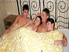 Awesome Foursome In The Bedroom With Dominic Anna And Naomie