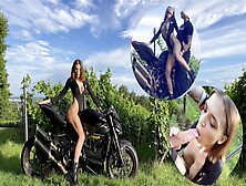 Real Public Sex On Motorcycle Get Drilled Hard Porn Star After Extreme Ride On Ducati - Julia Graff