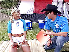 Cowboy Introduces His Big Dick To A Cute Blonde Teen