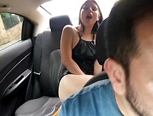I Have My Lush Toy In My Vagina And The Driver Has Control Of My Toy And Makes Me Spunk In The Uber