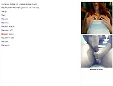 Omegle #1 : Redhead Playing With Boobs Watching My Big