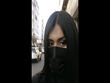 Trap Sissy Crossdresser With Make-Up In Public