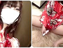 A Shaved Echiechi Girl In A Kimono Blows With A Toy And Wants A Dick.