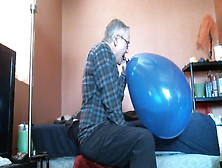 Balloon Bust & Jerk,  No Cum - Retro - Balloonbanger