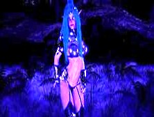 Tyrande Gorgeous Night Elf Dancing In The Moonlight