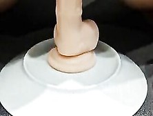 Filthy...  I Just Rides This Dildo On A Plate