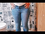 Desperate Jeans Wetting And A Little Pussy Play