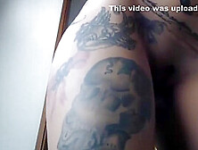 Fake-Breasted Tattooed Latin Cam-Slut