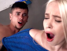 Sweet Blonde Girl Moans As A Horny Co-Worker Fucks Her