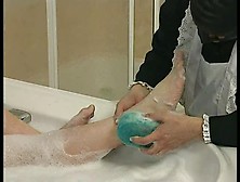 Young Mistress - Feet Cleaning In Bathtub