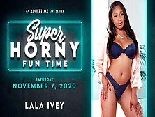 Sensual Ebony Mademoiselle Lala Ivey Fucks With Her Sex Toy