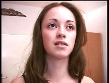 Very Pretty Teen Strips And Is Licked