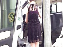 Car Wash Girl Black Dress 1