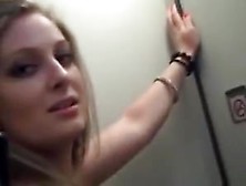 Blondie Gets Fucked On Airplane Toilet