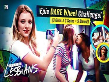 Three Charming Lesbians - Crazy Dare Competition Gets Sexual