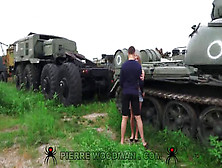 Remarkable Babe Gets Her Holes Fucked On The Tank