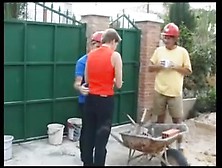 Two Construction Workers Fuck An English Housewife