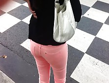 Ass Voyeur 19 - Pink Pants Vpl