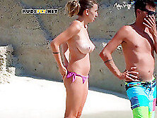 Nude Beach Girl Filmed By A Completely Naked On The Beach