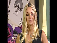 Super Sexy Brazilian Blonde Carmen Luvana Poker Striptease