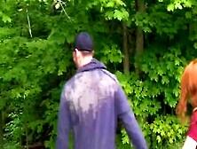 Amateur French Couple Fucks In The Forest