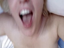 Wet Pussy Sound Heard As Blonde Gets Cervix Bumped Rapidly During Hard Vagina Slamming