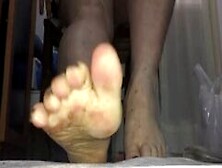 Italian Former Dancer - Zucchini Tease And Food Crush Fetish Under Dirty Barefoot By