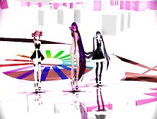 【Ajzero】美腿三人组热舞Girls [Mmd]