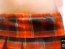 Schoolgirl Webcam Tease 9: Petite Foxy Brunette Shows Her Great Ass