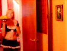 Hot Milf In Chambermaid Costume Fuck With Man