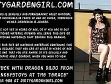 Anal Fuck With Dragon Dildo From Mrhankeystoys At The Terrance