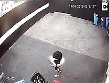 Security Cam Records Pooping Lady