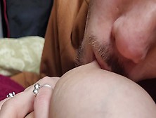Blowing And Licking Nipples While I Masturbates Her - Thai Bf - Asmr Swallowing Sounds,  Deep Breathi