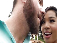 Letsdoeit - Tight Women Honey Gold And Summer Day Suck A Huge Penis Outside