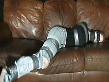 Tape-Tied,  Tape-Gagged,  Mourh-Wrapped,  Blindfolded