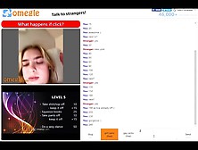 Omegle Game - Amy - 18 Year Old Teen Plays Game