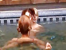 Three Russian Girls In The Pool