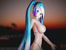 Miku Not Shy Outdoors Beach Stage 1158