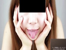Japanese Woman Spitting