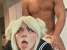 Adorable Cosplay Babe Permits Bf To Drill Her Ass