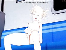 Himiko Toga Fingered Her Vagina On The Subway.  Mha Anime.