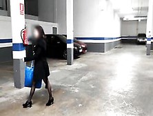 Kinky Gal Who Is Likewise An Exhibitionist Is Getting Screwed Hard In The Underground Parking